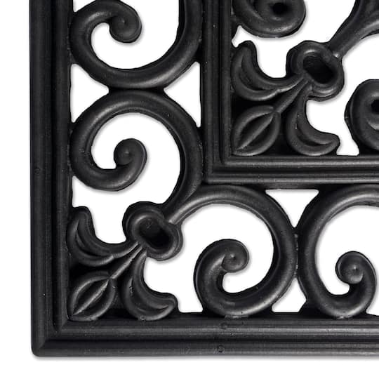DII® J&M Wrought Iron Rubber Doormat